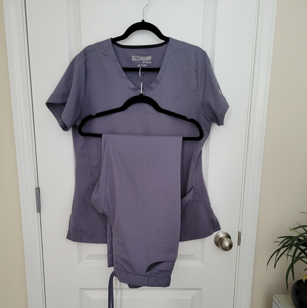 Grey's Anatomy Large Grey Scrub Set